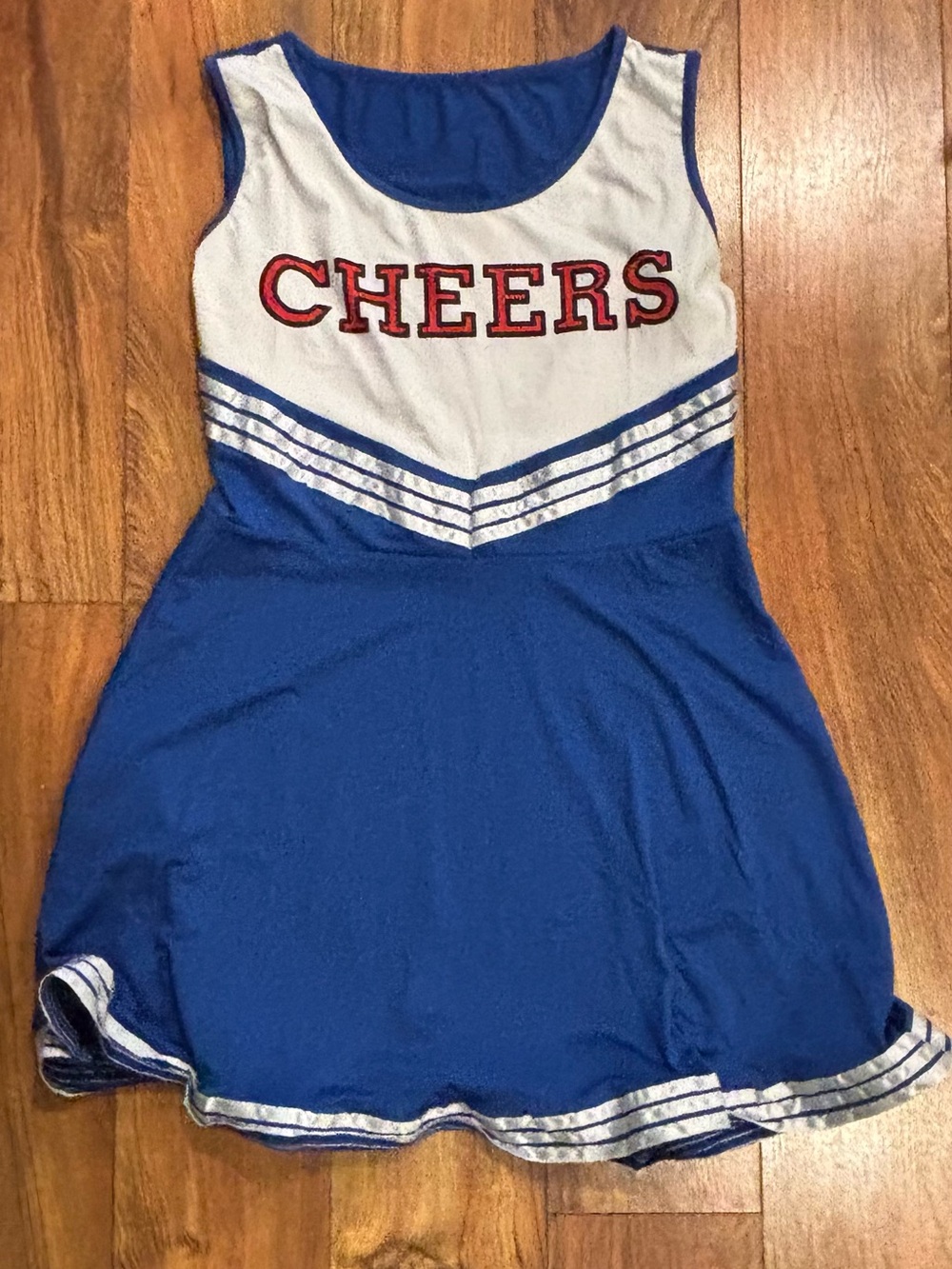 Girls Blue & White 'Cheers' Cheerleader Dress